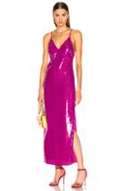 Fleur Du Mal Long Sequin Slip In Pink