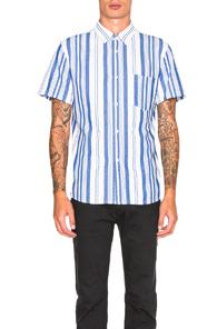 A.p.c. Bryan Shirt In White,blue,stripes
