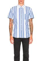 A.p.c. Bryan Shirt In White,blue,stripes