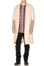 Fear Of God Wool Overcoat In Neutrals