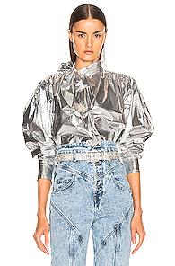Isabel Marant Tessa Top In Metallic