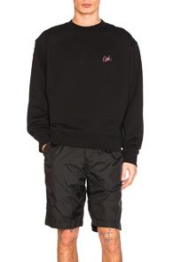 Alexander Wang Girls Embroidered Crewneck Sweatshirt In Black