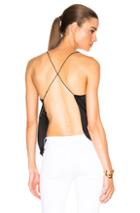 Kiki De Montparnasse Crossover Cami Top In Black