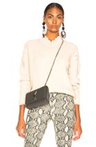 Helmut Lang Distressed Cashmere V Neck Sweater In Neutral