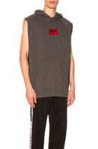 Givenchy Sleeveless Hoodie In Gray