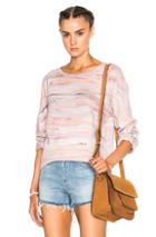 Raquel Allegra Raglan Sweatshirt In Pink,ombre & Tie Dye