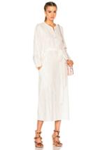 Mara Hoffman Peasant Dress In White