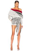 Y Project Off Shoulder Sweater In Abstract,blue,neutral