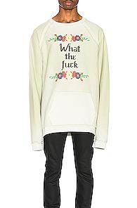 Maison Margiela Fade Garment Graphic Long Sleeve Tee In Green