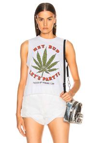 Local Authority For Fwrd Let's Party Tank Top In White