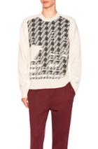 Maison Margiela Print Front Pullover In Abstract,white