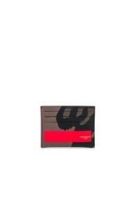 Givenchy Leather Double Cardholder In Green,abstract