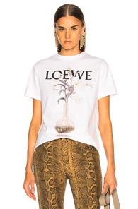 Loewe Flower & Vase T Shirt In White
