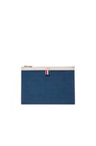 Thom Browne Funmix Small Zipper Tablet Holder In Blue,red