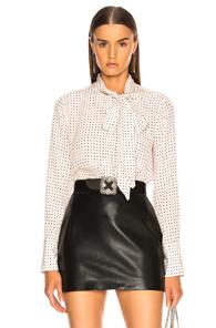Equipment Luis Blouse In Pink,polka Dots