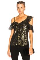 Veronica Beard Benton Top In Abstract,black,metallics