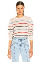 Isabel Marant Etoile Gian Sweater In Stripes,white