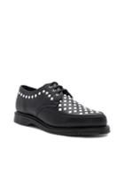 Dr. Martens Smooth Leather Rousden Stud Creepers In Black