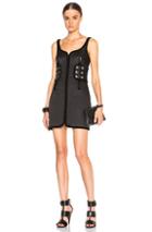 Alexander Wang Trapunto Tank Dress In Black