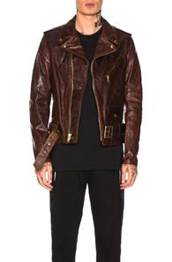 Schott Hand Oiled Lightweight Perfecto In Brown