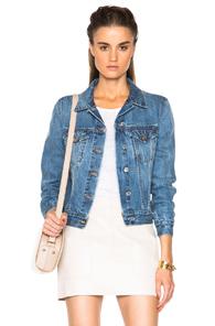 Acne Studios Top Jean Jacket In Blue