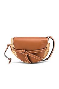 Loewe Gate Small Bag In Brown,neutral