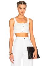 T By Alexander Wang Bustier Top In White