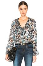 Calvin Rucker She Will Be Loved Top In Green,black,floral,brown
