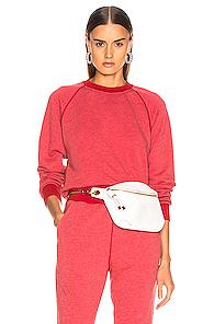 John Elliott Vintage Fleece Crew Sweatshirt In Red