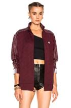 Adidas By Alexander Wang Jacquard Track Jacket In Red