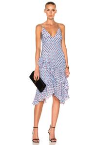 Altuzarra Corona Dress In Abstract,blue,red