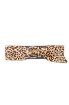 Isabel Marant Yanis Wild Belt In Brown,animal Print