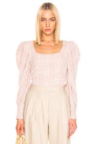 Atoir Down To You Top In Pink,plaid