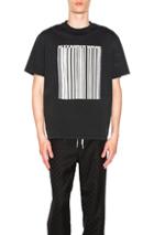Alexander Wang Cracked Barcode Tee In Black