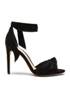 Alexandre Birman Suede New Clarita Heels In Black