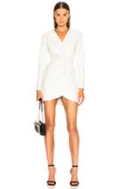 Sablyn Giada Leather Wrap Dress In White