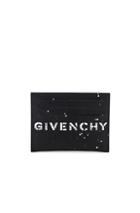 Givenchy Graffiti Logo Cardholder In Black