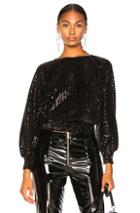 Rta Pippa Sequin Top In Black