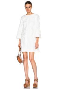 Zimmermann Empire Iris Shift Dress In White