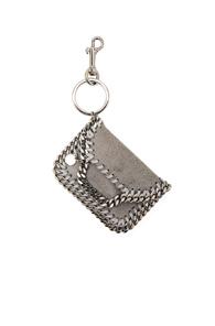 Stella Mccartney Falabella Keychain In Gray