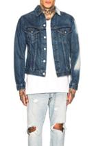John Elliott Thumper Jacket Type Iii In Denim Medium