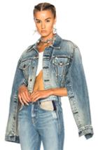 Tre Cropped Editor Jacket In Blue
