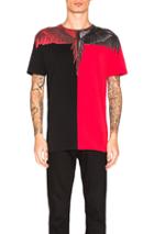 Marcelo Burlon Paz Tee In Red,black