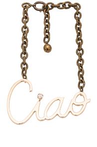 Lanvin Ciao Necklace In Metallics