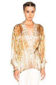 Etro Isadora Jacket In Yellow,floral