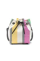 Truss Large Bucket In Stripes,white,pink,yellow