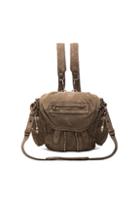 Alexander Wang Mini Martie Washed Lamb Bag In Gray
