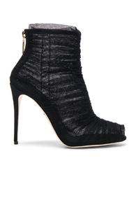 Dolce & Gabbana Mesh Booties In Black