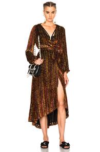 Lpa 70 Dress In Stripes,metallics,red,purple