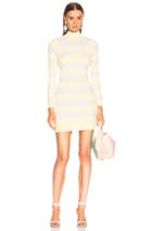 Zimmermann Breeze Tube Knit Dress In Stripes,yellow,white